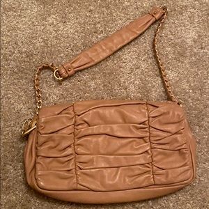 Peach colored purse